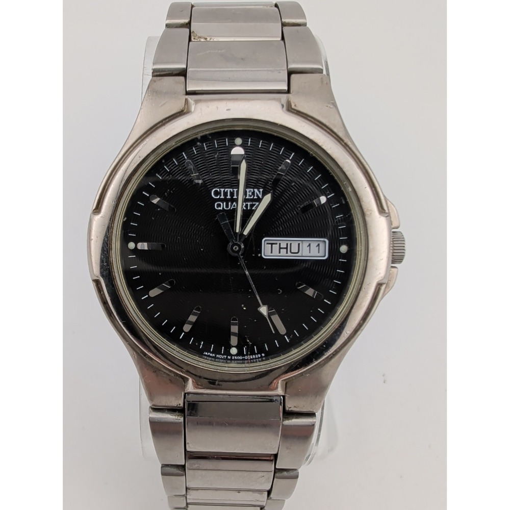Citizen Men's Watch 36mm Case Silver 7.25" Band BK3560-61E New Battery